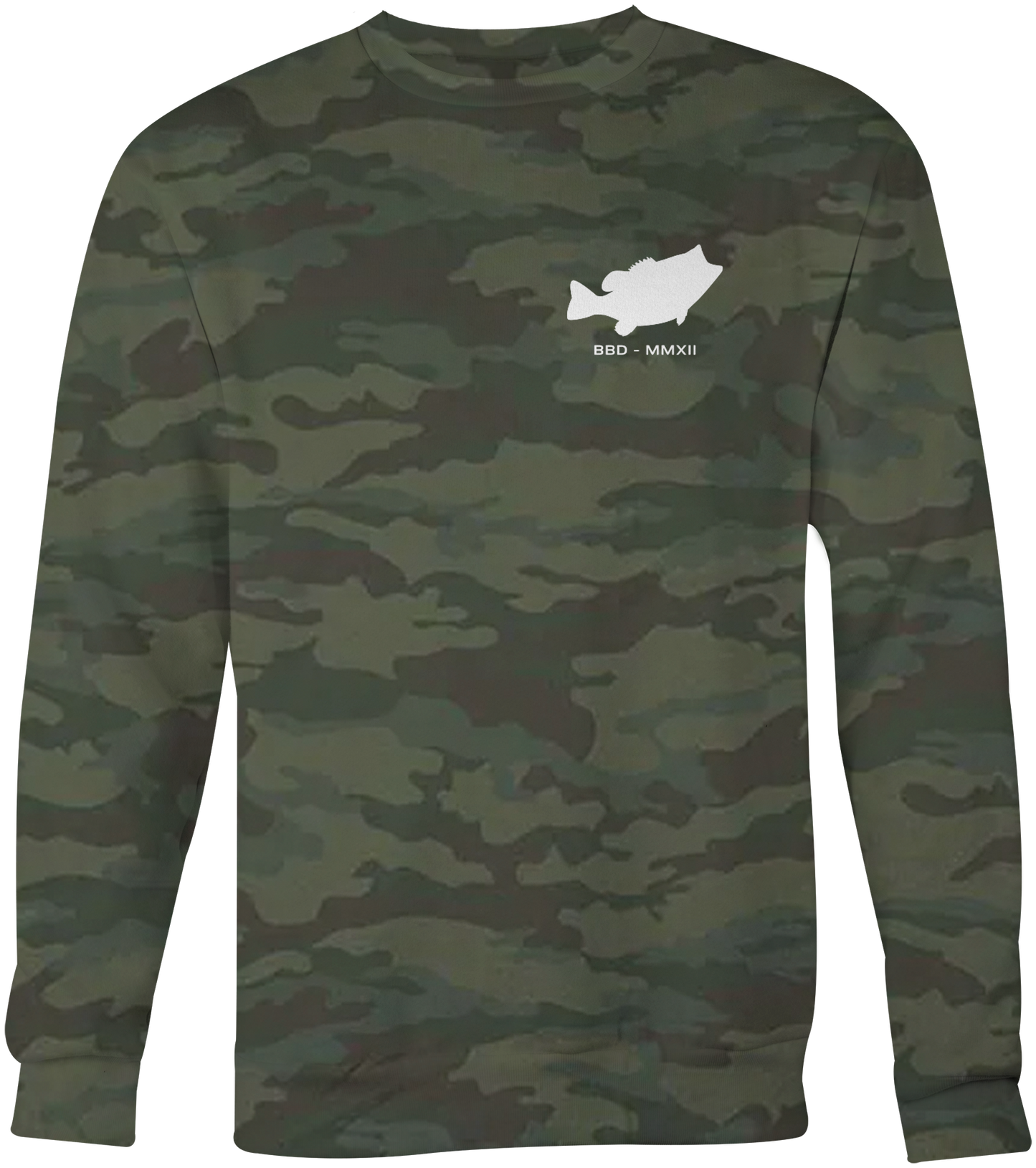 Fishing Never Stops Crew Neck