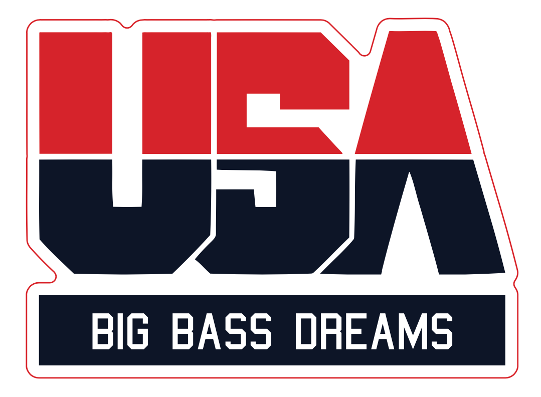TEAM USA Big Bass Dreams 5" x 3.66" Decal