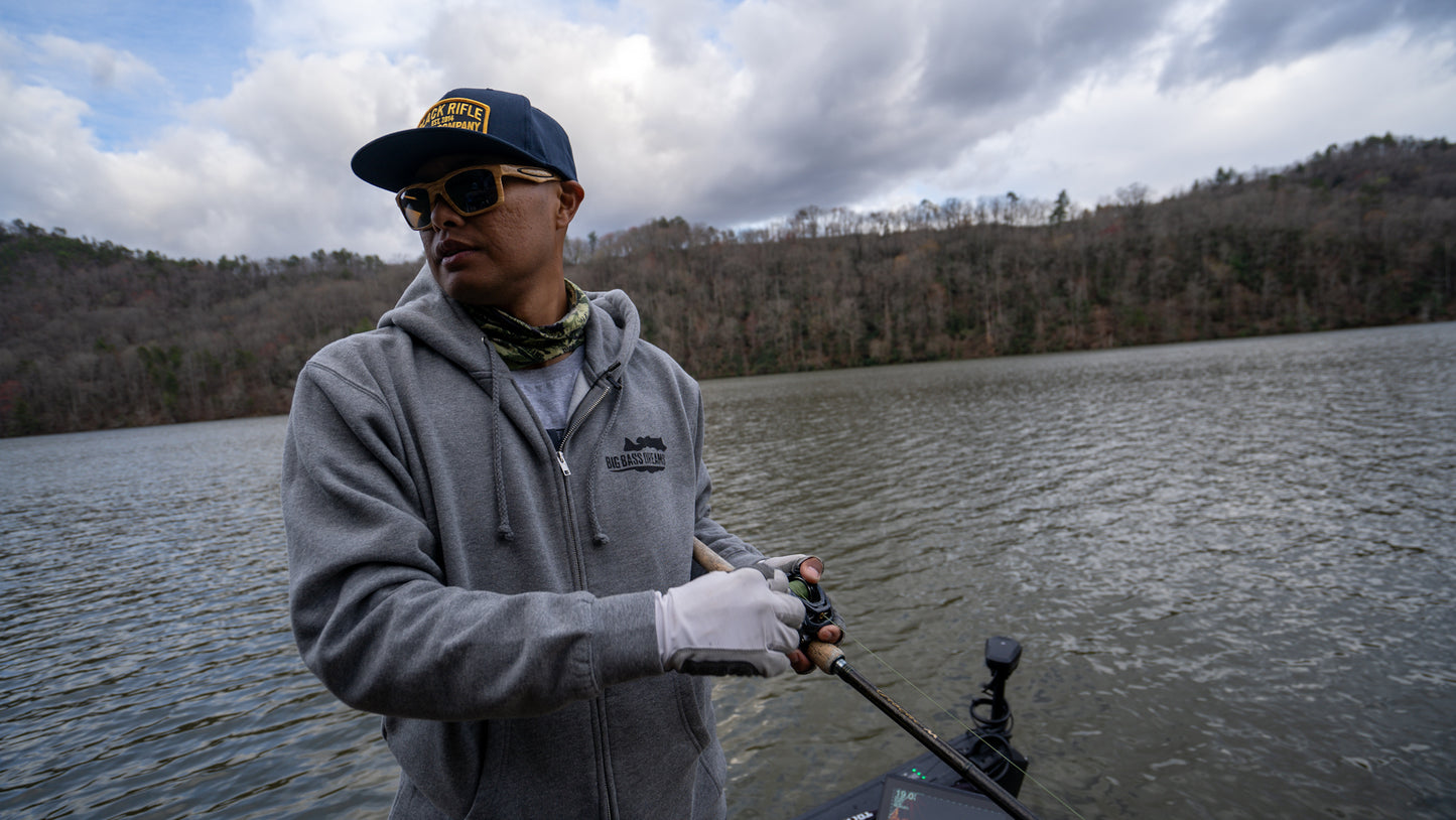 Fishing is Dope Logo Zip Up Heavyweight Hoodie