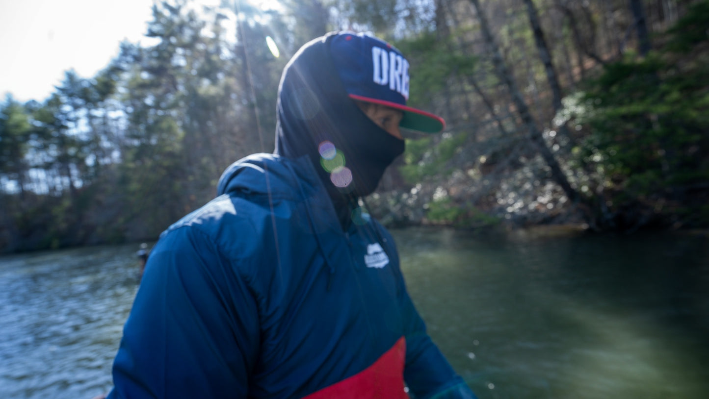 BBD Lightweight Pullover Windbreaker-Red/Navy