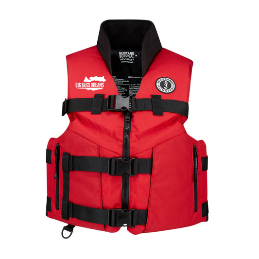 Big Bass Dreams Mustang ACCEL 100 FISHING FOAM VEST