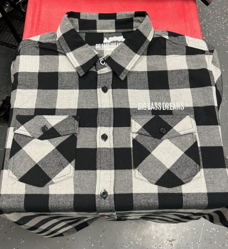 Big Bass Dreams Flannel Button Up