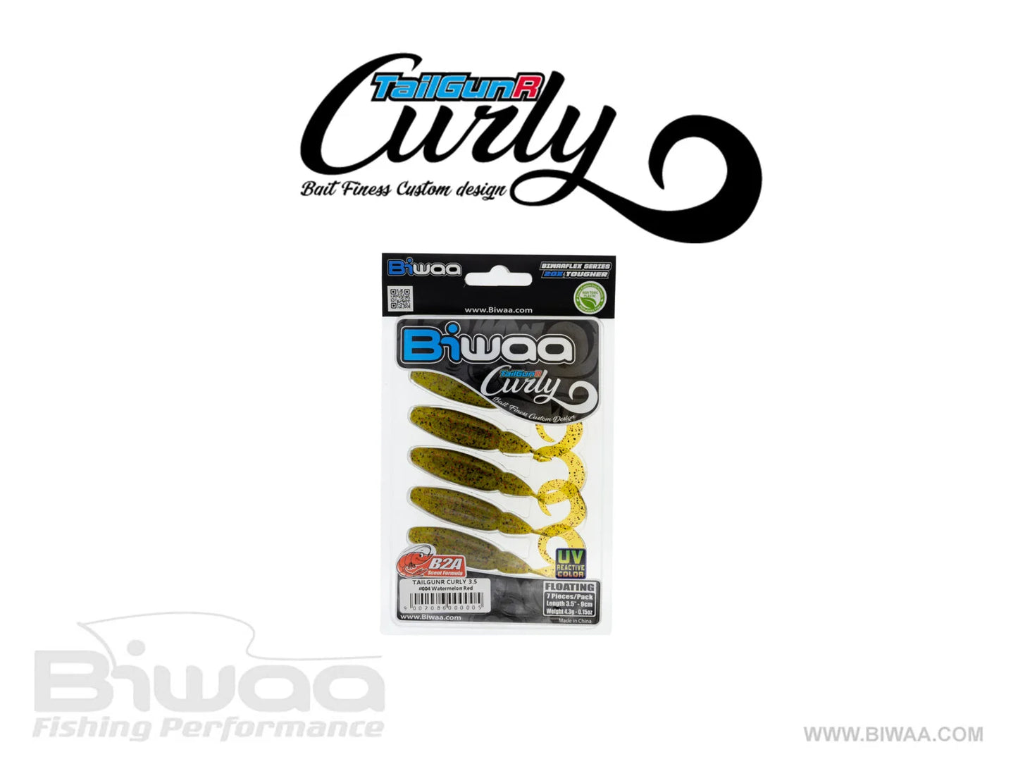 BIWAA TailGunR Curly 3.5" Grub