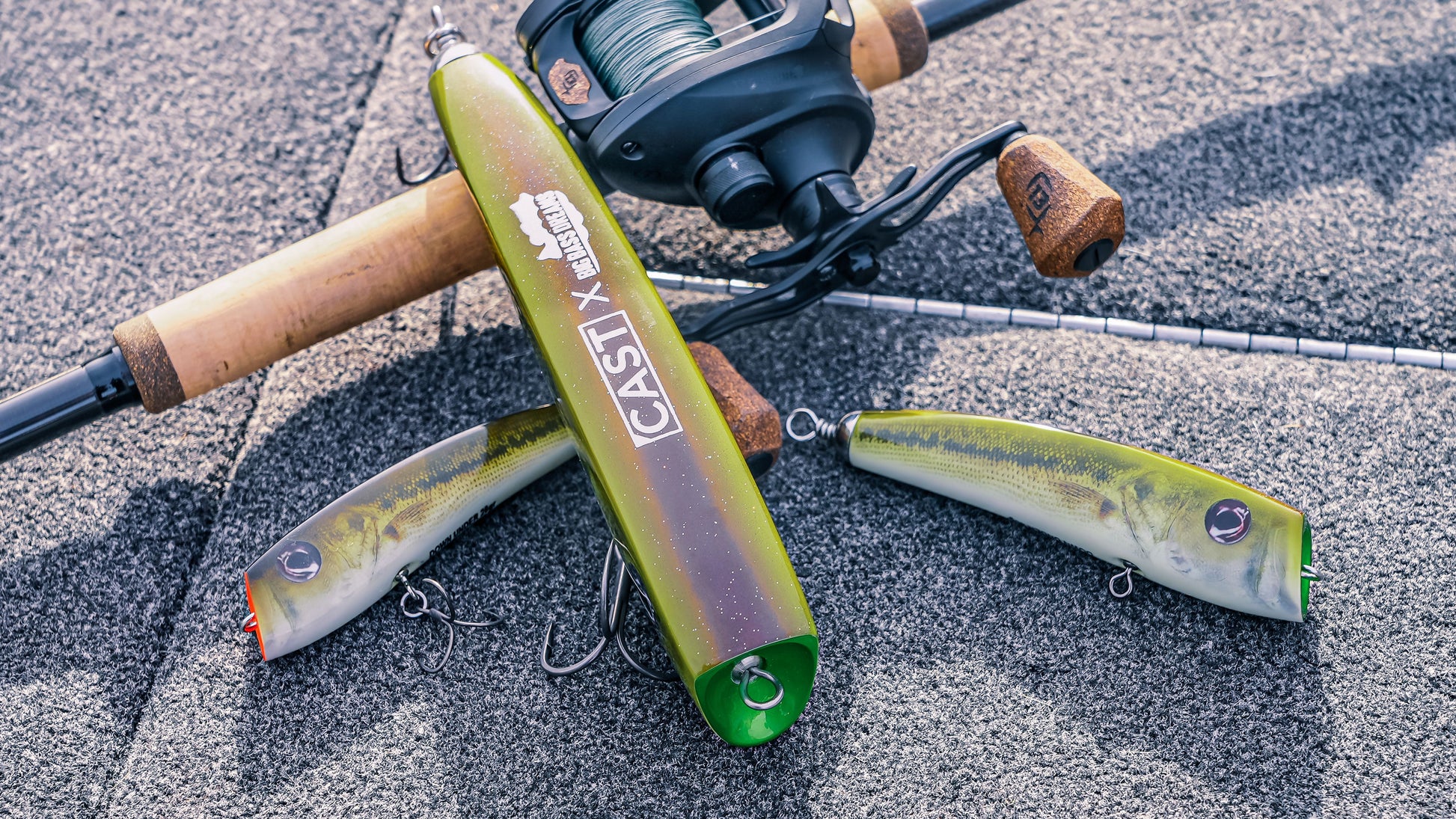 Cast Fishing Co Down Under Diving Popper Floater x Big Bass Dreams Spotted Bass 90g