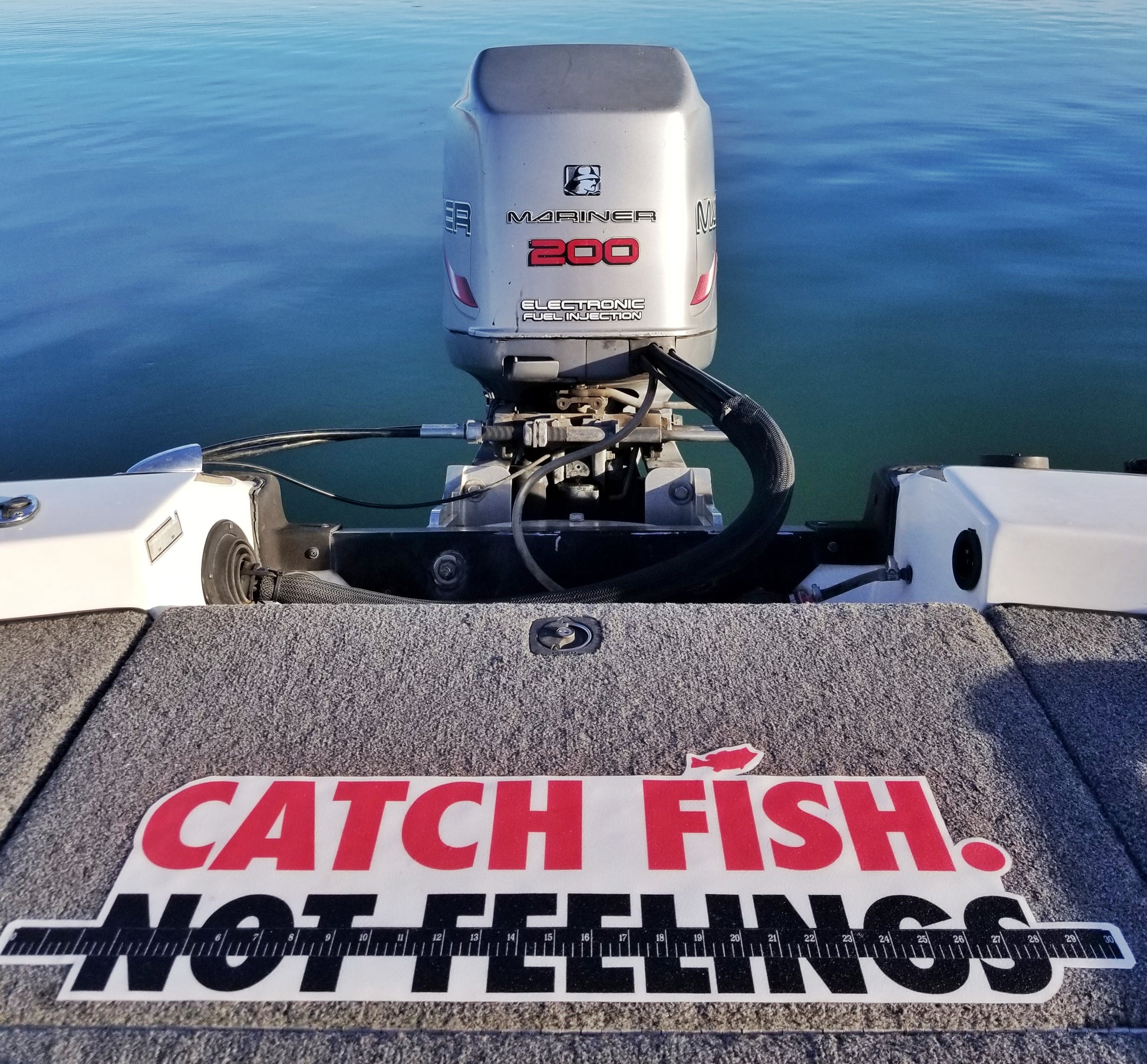 Catch Fish Not Feelings Carpet Decal