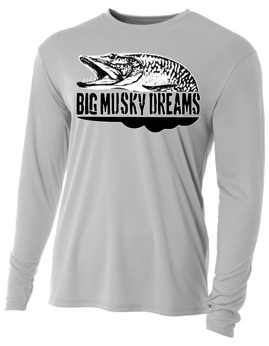 Big Musky Dreams Snow Camo Long Sleeve Tee