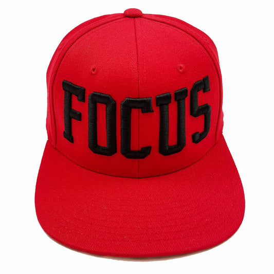 FOCUS 110 Snapback Red/Black Embroidery