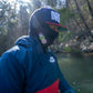 BBD Lightweight Pullover Windbreaker-Red/Navy