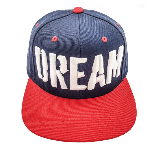 DREAM Snapback Hat Red/White/Blue