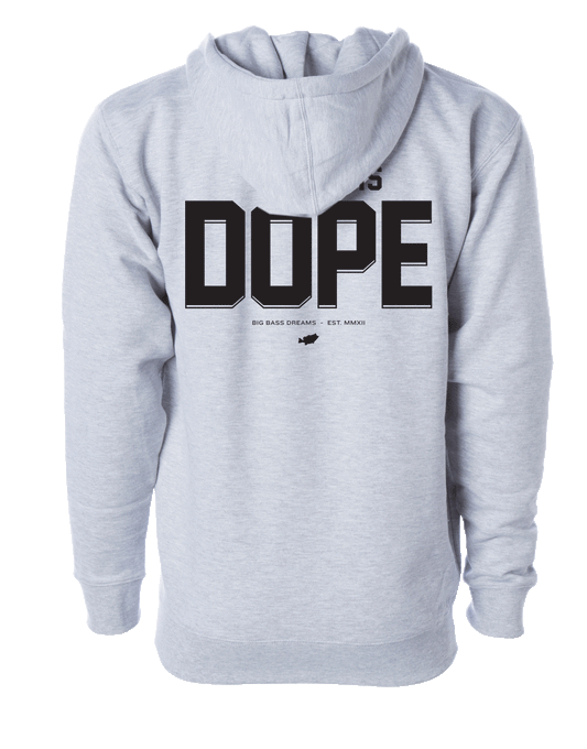 Fishing is Dope Logo Zip Up Heavyweight Hoodie