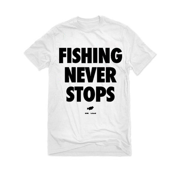 Fishing Never Stops Men's Graphic Tee