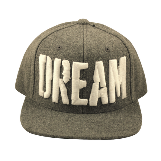 DREAM Grey Wool Snapback