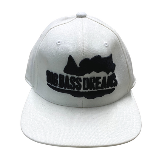 110 Flexfit Big Bass Dreams White Logo Snapback Hat