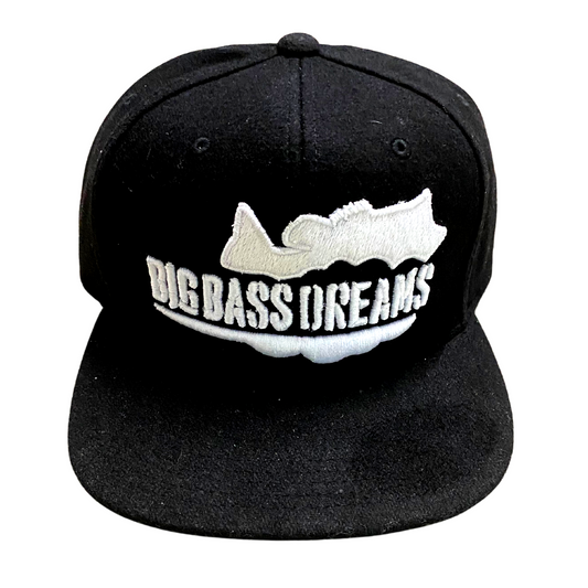 110 Flexfit Big Bass Dreams Black Logo Snapback Hat