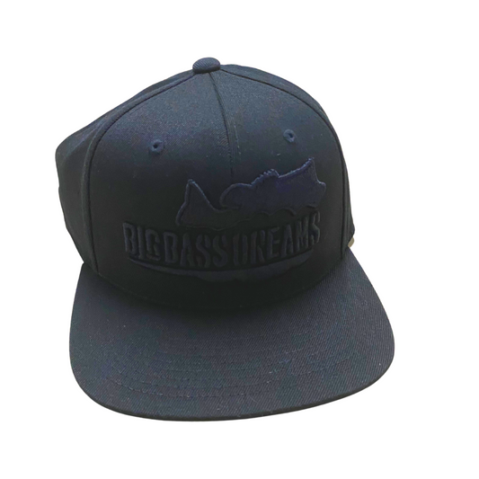 110 Flexfit Big Bass Dreams Black Logo Snapback Hat
