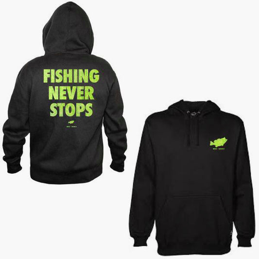 Fishing Never Stops Hoodie (Slim Fit)