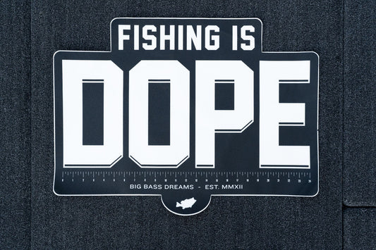 FISHING IS DOPE Carpet Decal